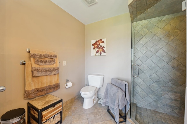 7039 Timberview Trl, West Bloomfield, MI 48322 - full bath with toilet, a shower stall, and tile patterned flooring