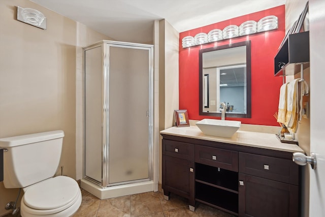 7039 Timberview Trl, West Bloomfield, MI 48322 - bathroom with a shower stall, toilet, and vanity