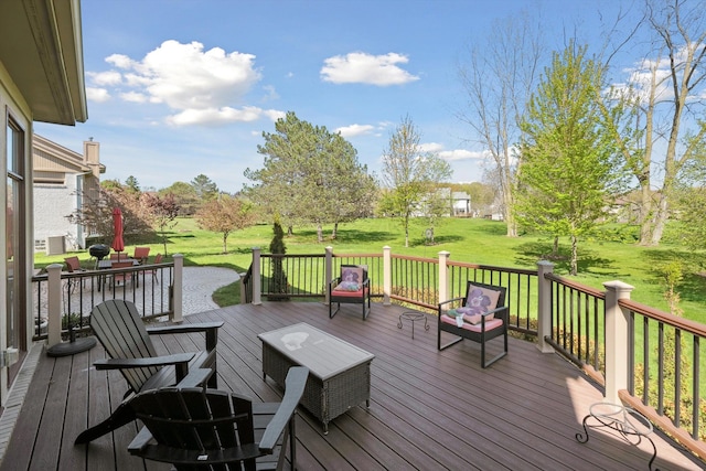 7039 Timberview Trl, West Bloomfield, MI 48322 - deck with a yard