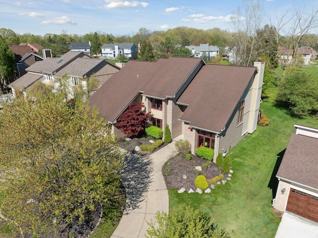 7039 Timberview Trl, West Bloomfield, MI 48322 - aerial view of residential area