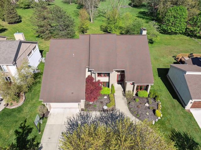 7039 Timberview Trl, West Bloomfield, MI 48322 - aerial view of property and surrounding area