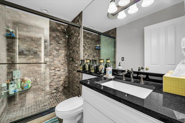 32630 Jefferson Ave, Saint Clair Shores, MI 48082 - full bath with a shower stall, toilet, and vanity