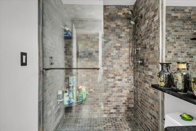 32630 Jefferson Ave, Saint Clair Shores, MI 48082 - bathroom featuring a stall shower and toilet