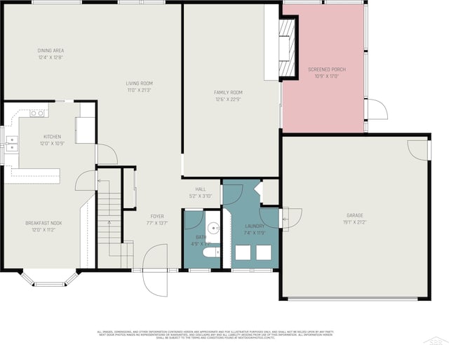 2303 Wilmington St, Midland, MI 48642 - floor plan / room layout