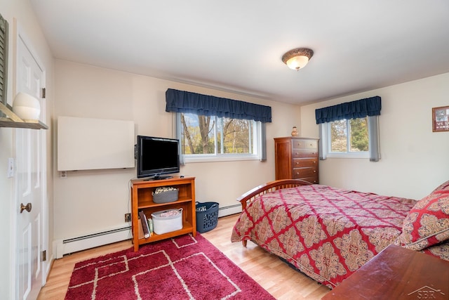 2303 Wilmington St, Midland, MI 48642 - bedroom with a baseboard radiator and wood finished floors