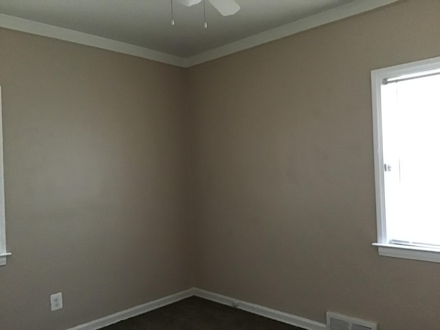 19595 Waldron St, Roseville, MI 48066 - empty room featuring ceiling fan and baseboards