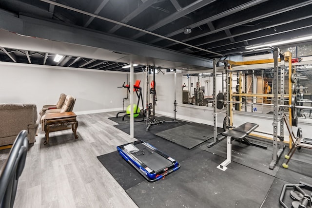 29253 Lyndon St, Livonia, MI 48154 - workout room with baseboards
