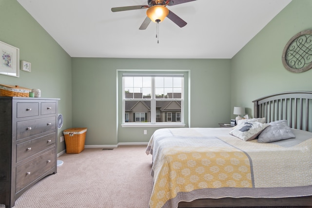 244 Wright St Unit 77, Wixom, MI 48393 - carpeted bedroom featuring baseboards and a ceiling fan