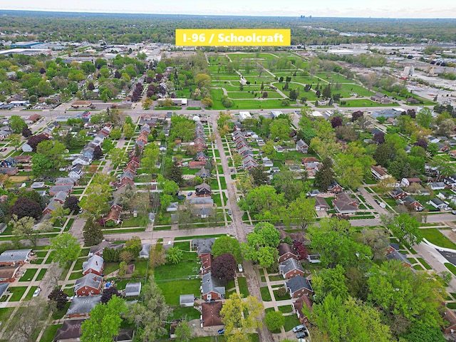 9963 Arnold, Redford, MI 48239 - aerial overview of property's location with nearby suburban area