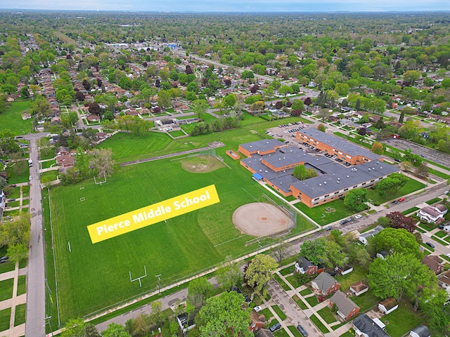9963 Arnold, Redford, MI 48239 - aerial overview of property's location