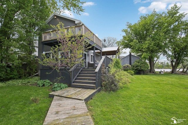 3131 Morin Point St, Erie, MI 48133 - back of house featuring a yard