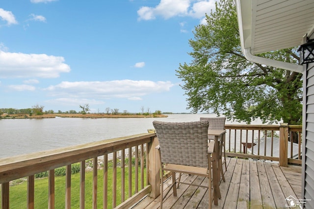 3131 Morin Point St, Erie, MI 48133 - deck featuring a water view