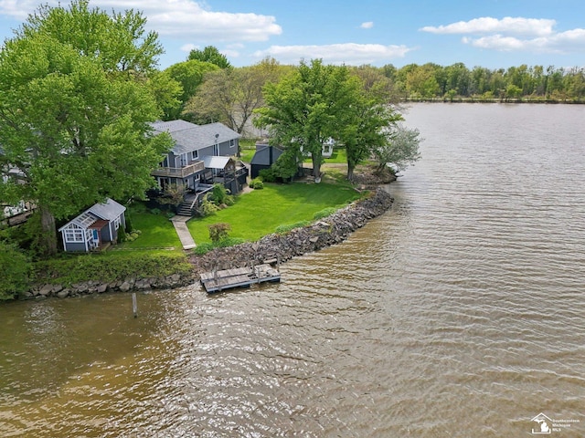 3131 Morin Point St, Erie, MI 48133 - water view with a floating dock
