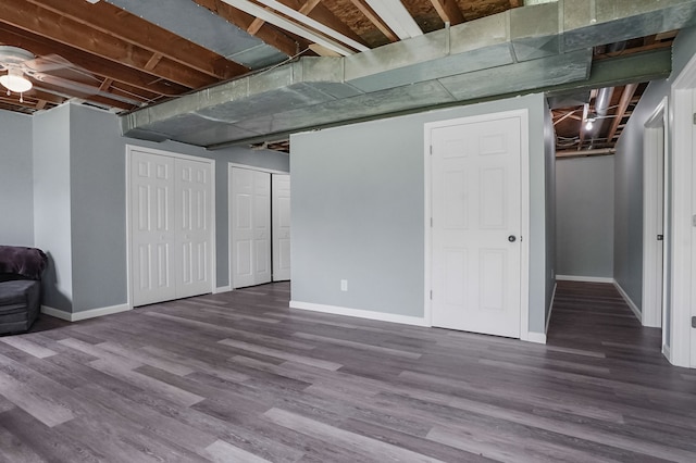 19101 Weller Rd, Gregory, MI 48137 - finished below grade area featuring baseboards and wood finished floors