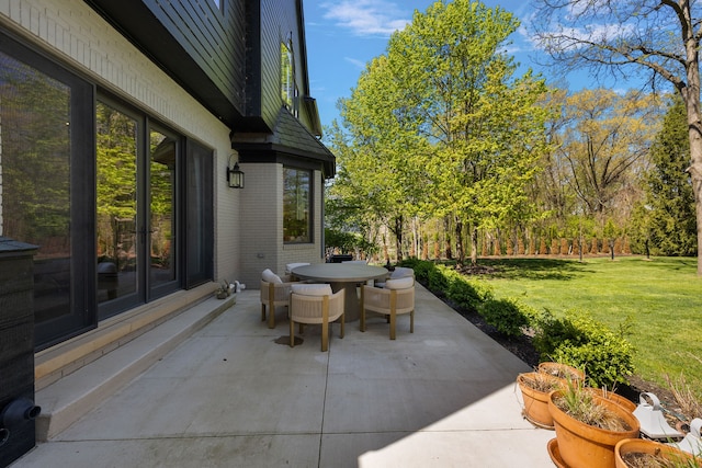 view of patio / terrace with outdoor dining space
