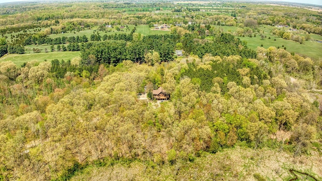 3380 Norvell Rd, Grass Lake, MI 49240 - aerial view of a heavily wooded area