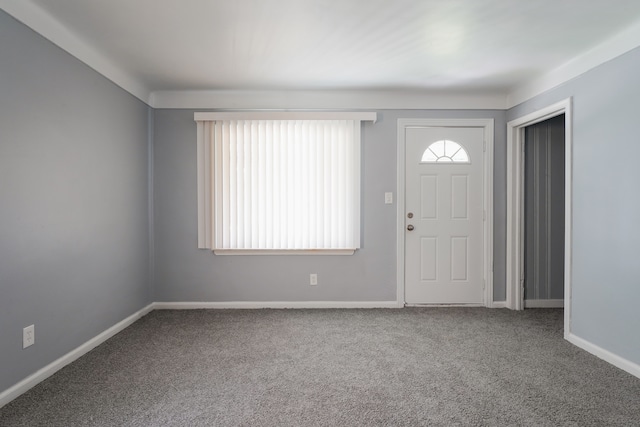 4226 Cadillac Ave, Wayne, MI 48184 - foyer entrance with carpet flooring and baseboards