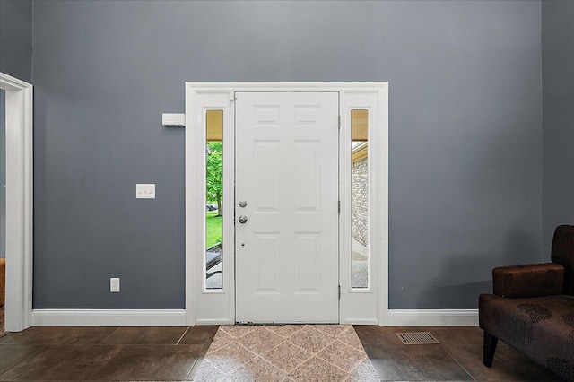 entrance foyer with baseboards