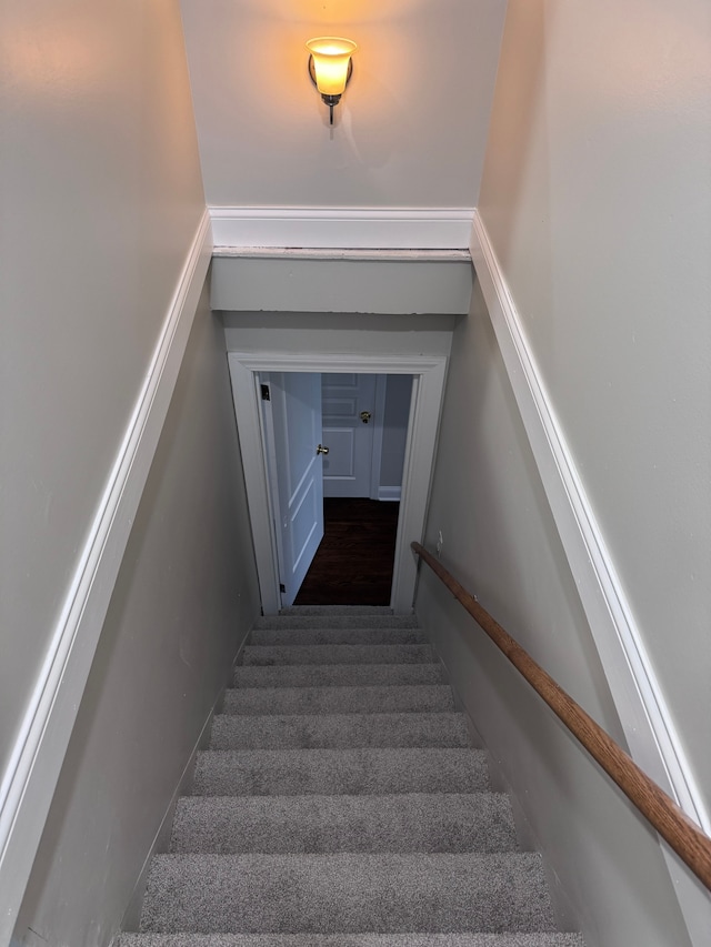 view of stairs