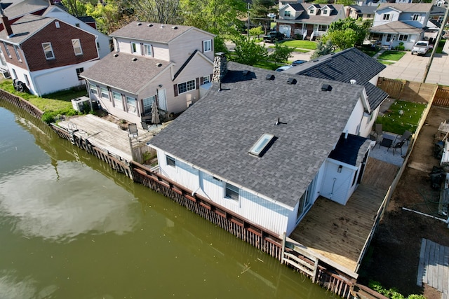 22432 Maple St, Saint Clair Shores, MI 48081 - aerial view of residential area with a large body of water