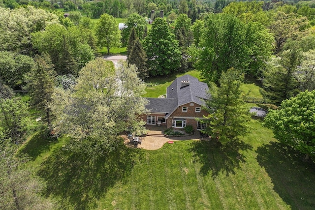 8277 Mccandlish Rd, Grand Blanc, MI 48439 - aerial view of property and surrounding area with a forest