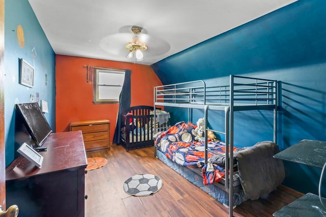8277 Mccandlish Rd, Grand Blanc, MI 48439 - bedroom with wood finished floors and ceiling fan