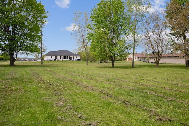 view of green lawn