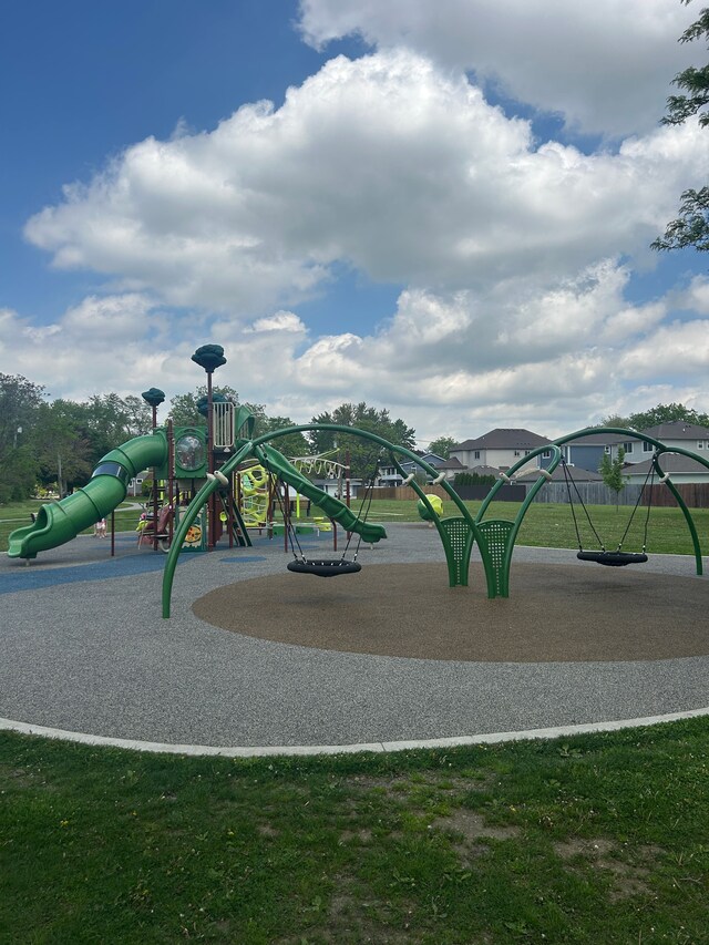 view of community jungle gym