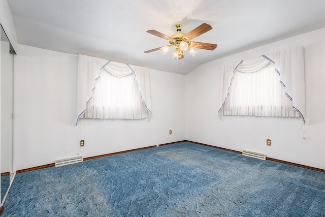 6934 Colonial Dr, Tecumseh, MI 49286 - carpeted empty room with a ceiling fan and baseboards