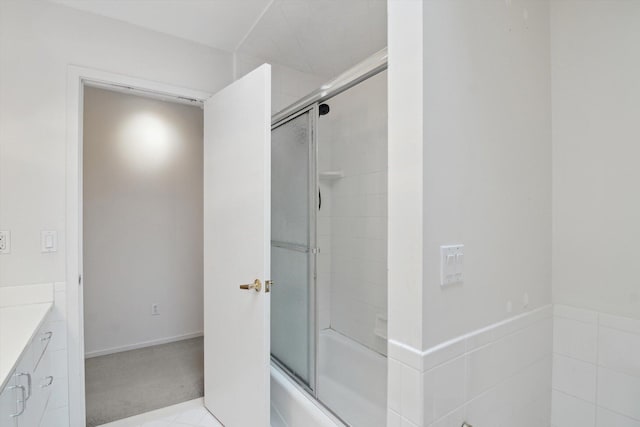 3239 Bellflower Ct, Ann Arbor, MI 48103 - full bathroom featuring vanity and combined bath / shower with glass door