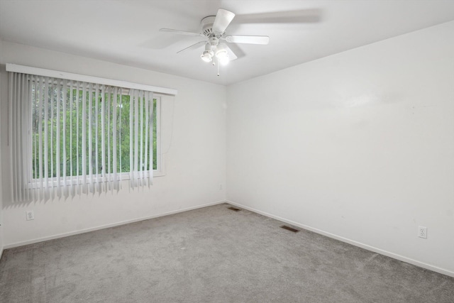 3239 Bellflower Ct, Ann Arbor, MI 48103 - carpeted spare room featuring ceiling fan and baseboards