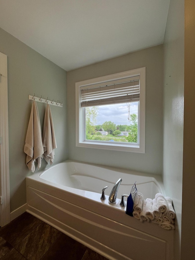 full bath featuring a garden tub