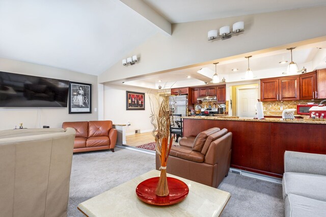 12848 E 14 Mile Rd, Warren, MI 48088 - living room with light colored carpet