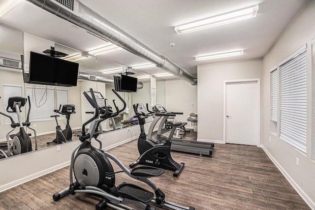 600 Douglas St NW Unit 600C, Grand Rapids, MI 49504 - gym with wood finished floors and baseboards