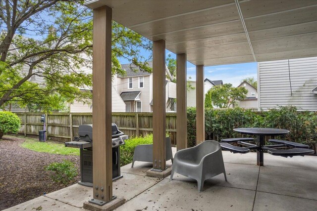 600 Douglas St NW Unit 600C, Grand Rapids, MI 49504 - fenced backyard with a patio area and area for grilling
