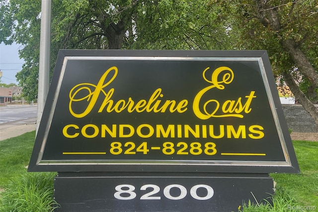 8200 E Jefferson Ave Unit 59/602, Detroit, MI 48214 - view of community / neighborhood sign