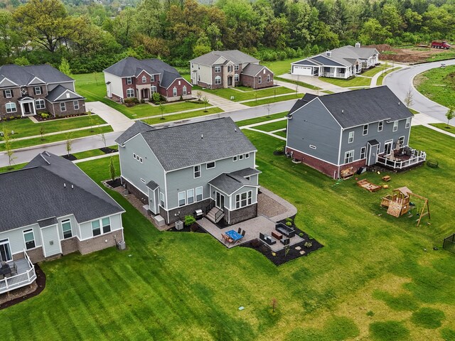 4321 Sparrow St, Ann Arbor, MI 48103 - aerial perspective of suburban area