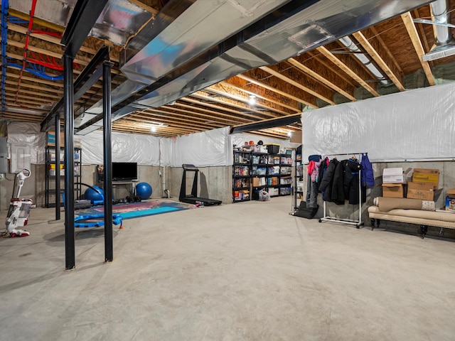 4321 Sparrow St, Ann Arbor, MI 48103 - view of unfinished basement