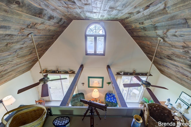2551 Mayo Dr, Fremont, MI 49412 - detailed view of a ceiling fan and wooden ceiling