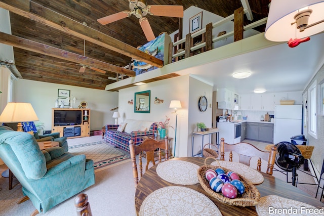 2551 Mayo Dr, Fremont, MI 49412 - living room with ceiling fan