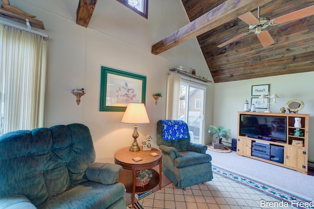 2551 Mayo Dr, Fremont, MI 49412 - carpeted living area featuring ceiling fan