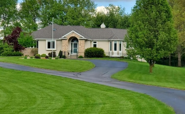 view of single story home