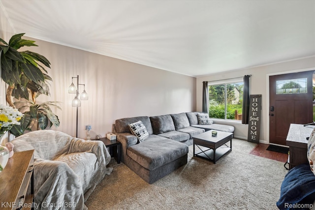 5170 Warmbriar Dr, White Lake, MI 48383 - living area featuring baseboards and crown molding
