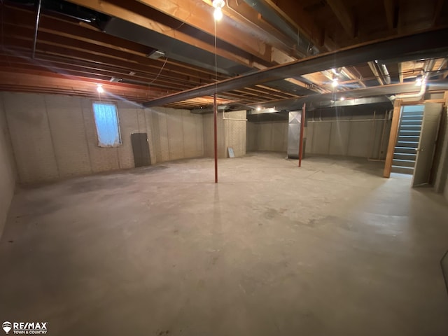 view of basement