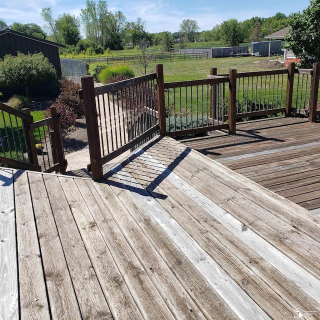 5015 Piehl Rd, Ottawa Lake, MI 49267 - deck with a rural view