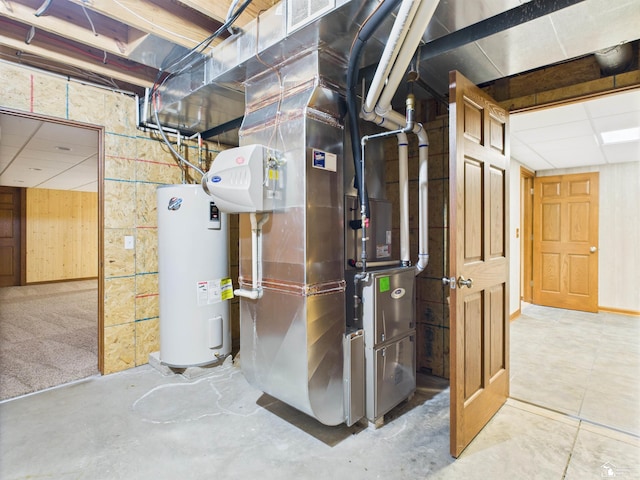 5015 Piehl Rd, Ottawa Lake, MI 49267 - utilities with electric water heater and heating unit