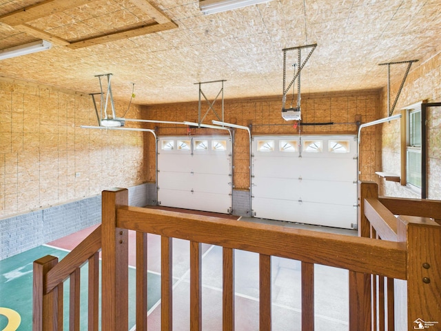 5015 Piehl Rd, Ottawa Lake, MI 49267 - garage with a garage door opener