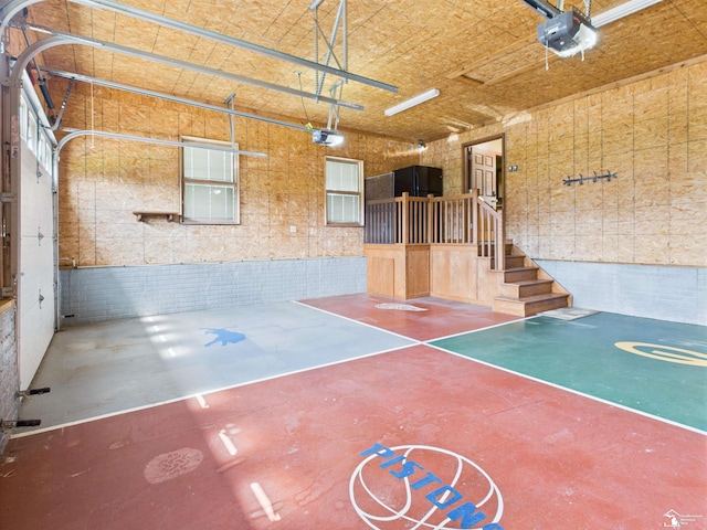 5015 Piehl Rd, Ottawa Lake, MI 49267 - garage with a garage door opener