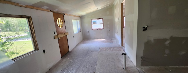 4380 Fikes Rd, Benton Harbor, MI 49022 - hall with vaulted ceiling