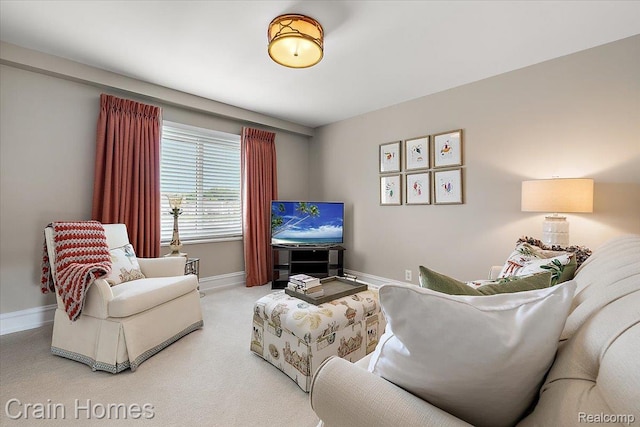 49729 Sandra Dr, Shelby Twp, MI 48315 - carpeted living room with baseboards